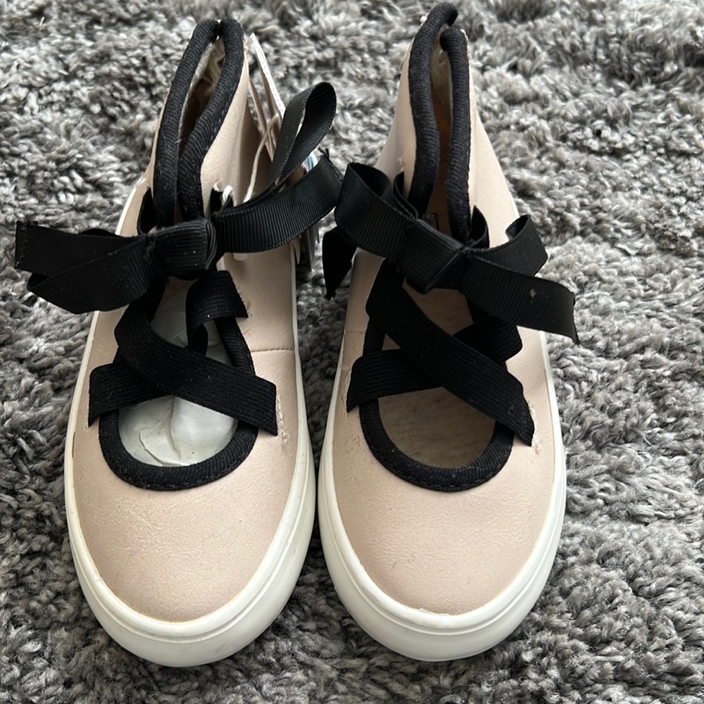 Taupe and Black Sneakers
